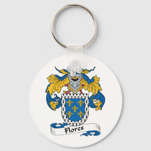 Flores Family Crest Keychain