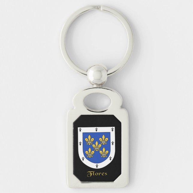 Flores Historical Shield Keychain (Front)