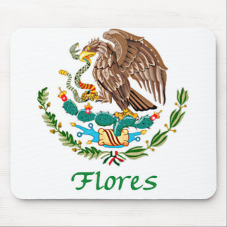 Flores Mexican National Seal Mouse Pad
