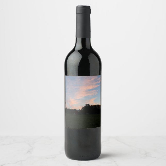 Florescent Sky Wine Label (Front)