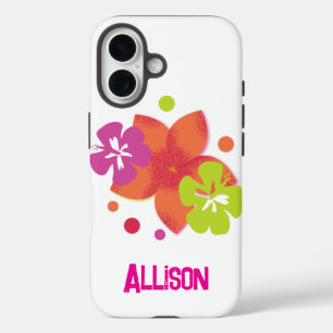 Florescent Tropical Vibes iPhone 16 Case