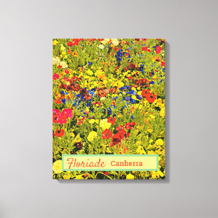 Floriade Canberra Australia flower festival poppy Canvas Print