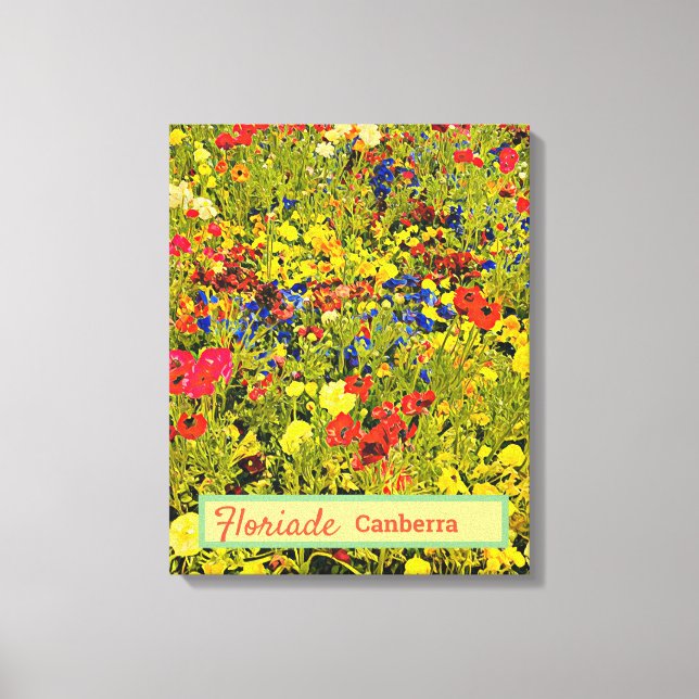 Floriade Canberra Australia flower festival poppy Canvas Print (Front)