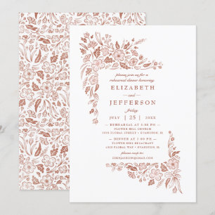 Florid Frame Rehearsal Dinner Invitation