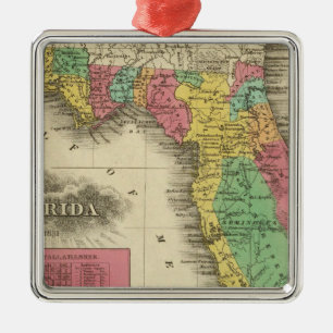 Florida 10 metal ornament