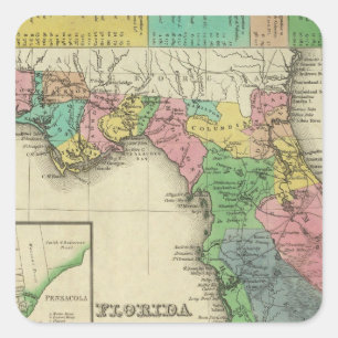 Florida 11 square sticker