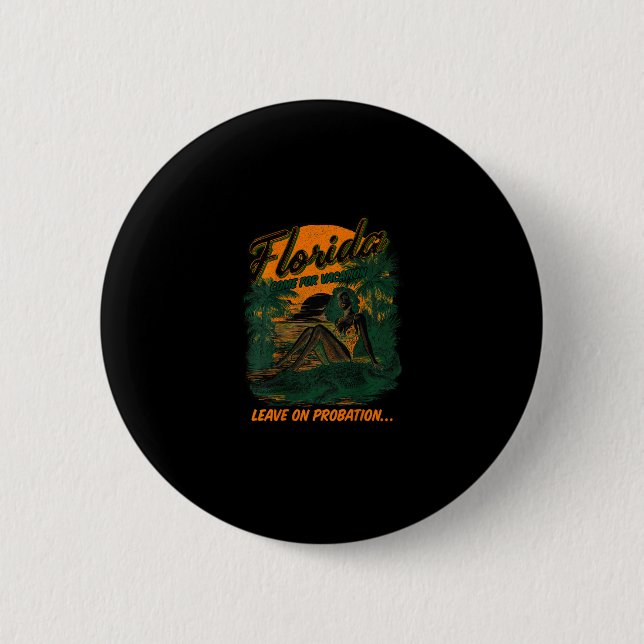 Florida  2 inch round button (Front)