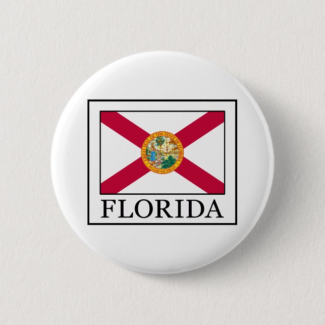 Florida 2 Inch Round Button (Front)