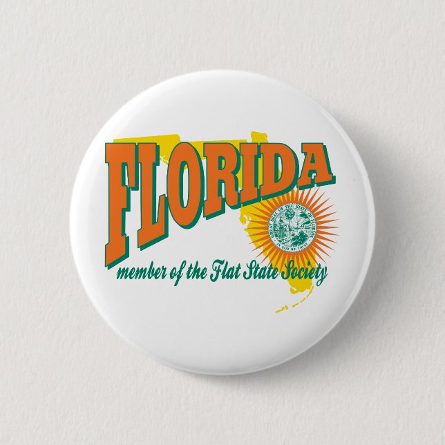 Florida 2 Inch Round Button (Front)