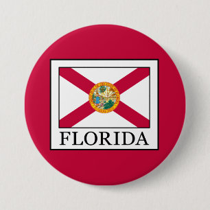 Florida 3 Inch Round Button
