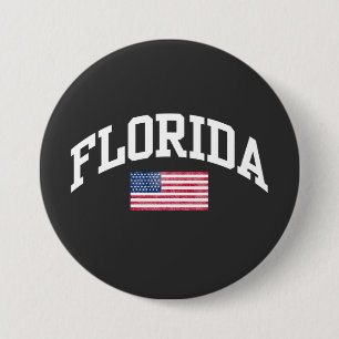 Florida 3 Inch Round Button
