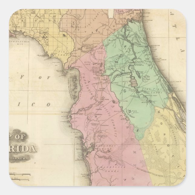 Florida 4 square sticker (Front)