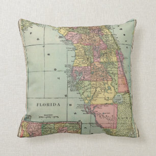Florida 4 throw pillow