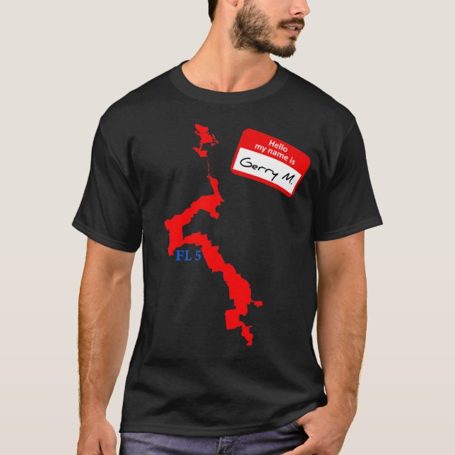 Florida 5 District Gerrymandering Men's T-Shirt (Front)