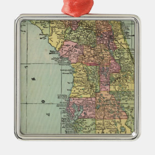 Florida 5 metal ornament