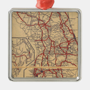 Florida 9 metal ornament