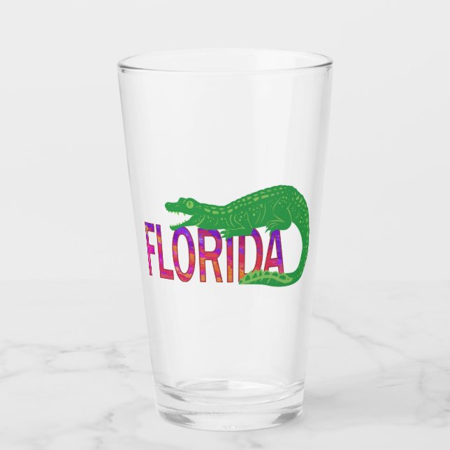 Florida Alligator Glass (Front)