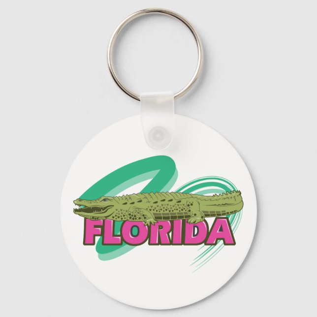 Florida Alligator Keychain (Front)