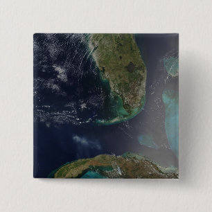 Florida and Cuba 2 Inch Square Button