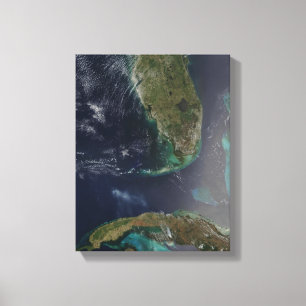 Florida and Cuba Canvas Print