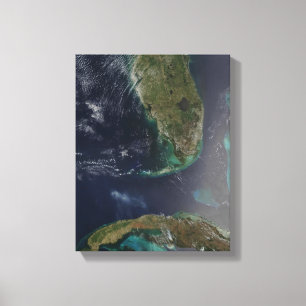 Florida and Cuba Canvas Print