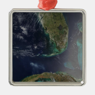 Florida and Cuba Metal Ornament
