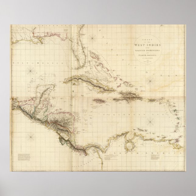 Florida and West Indies Poster (Front)