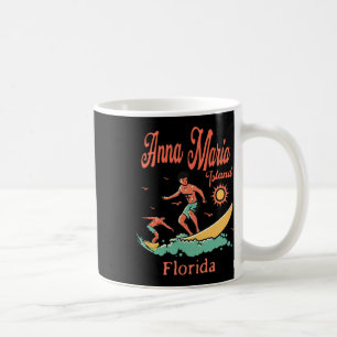Florida Anna Maria Island Fl Surfer Surfing Fishin Coffee Mug
