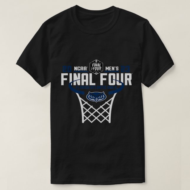 Florida Atlantic Owls Final Four 2023 Basketball N T-Shirt (Design Front)