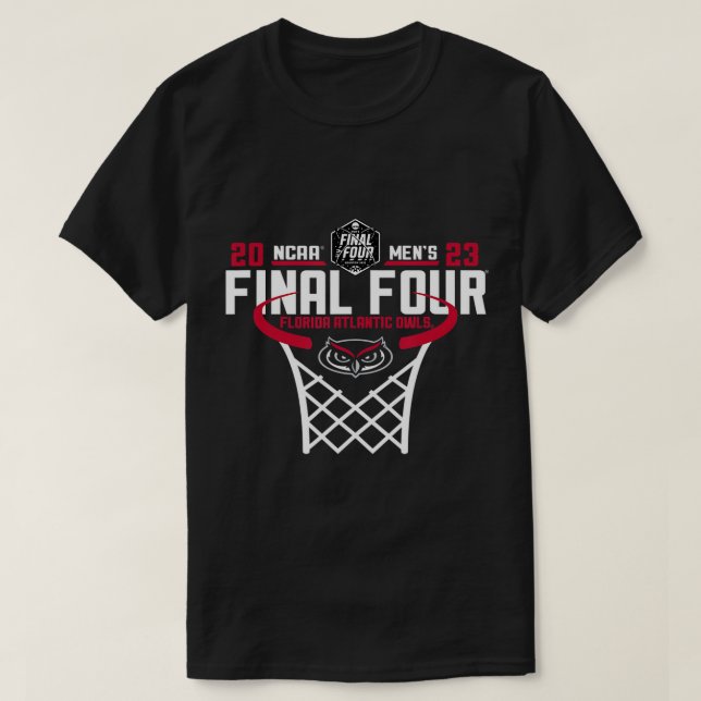 Florida Atlantic Owls Final Four 2023 Basketball N T-Shirt (Design Front)