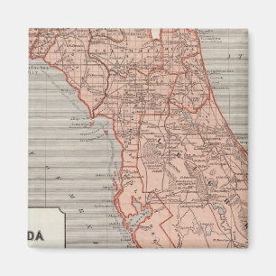 Florida Atlas Map Magnet
