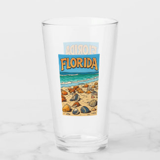 "Florida Beach" Front and Back Glass