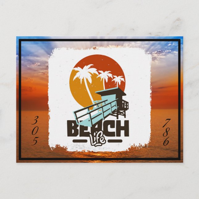Florida Beach Life Postcard (Front)