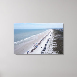 Florida Beach Photograph Anastasia Island Canvas Print