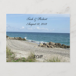 Florida Beach RSVP Postcard