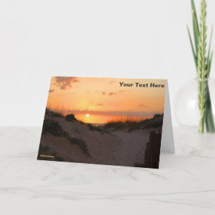 Florida Beach Sunset Card