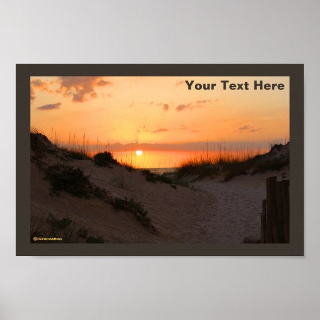Florida Beach Sunset Poster (Front)