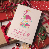 Florida Beach Tropical Flamingo Christmas