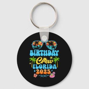 Florida Birthday Crew Vacation Cruise 2025 Summer Keychain