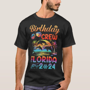 Florida Birthday Trip Vacation 2024 Matching Group T-Shirt