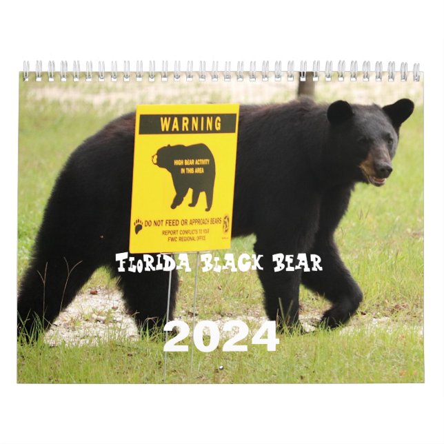 Florida Black Bear Calendrier mensuel (Protection)