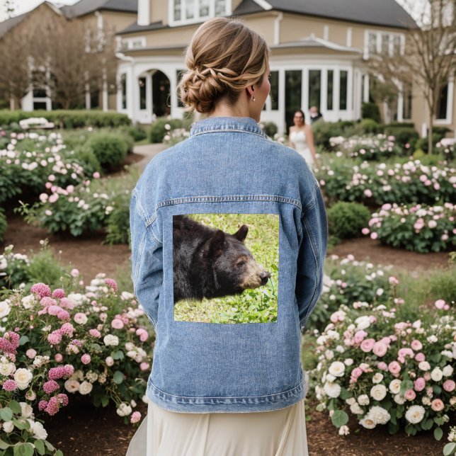 FLORIDA BLACK BEAR Denim Jacket (Wedding Back)