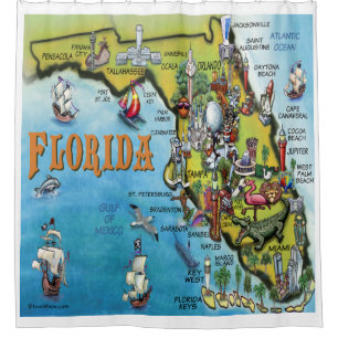 Florida Cartoon Map