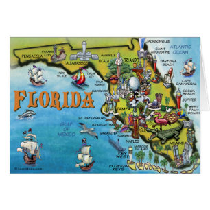 Florida Cartoon Map