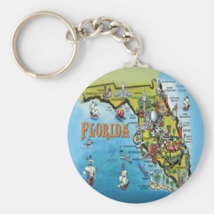 Map Keychains & Key Rings | Zazzle CA