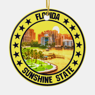 Florida ceramic ornament