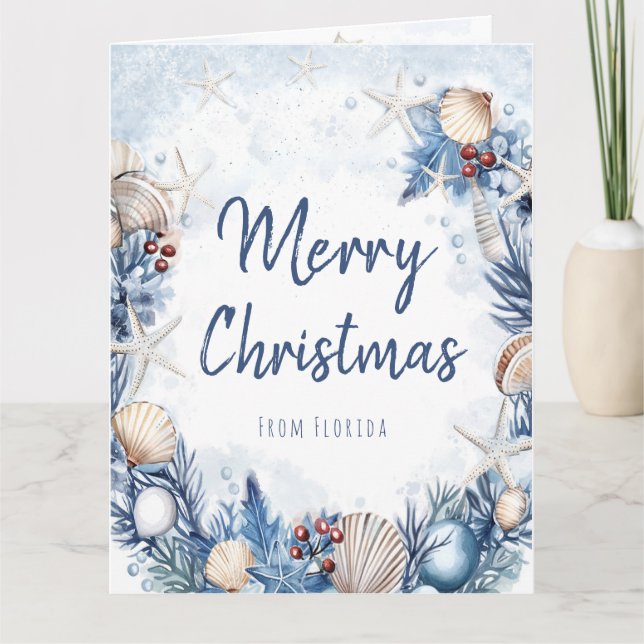 Florida Christmas Card Personalizable (Front)