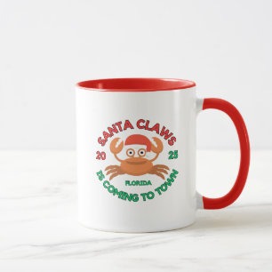 Florida Christmas Coffee Mug Santa Claws