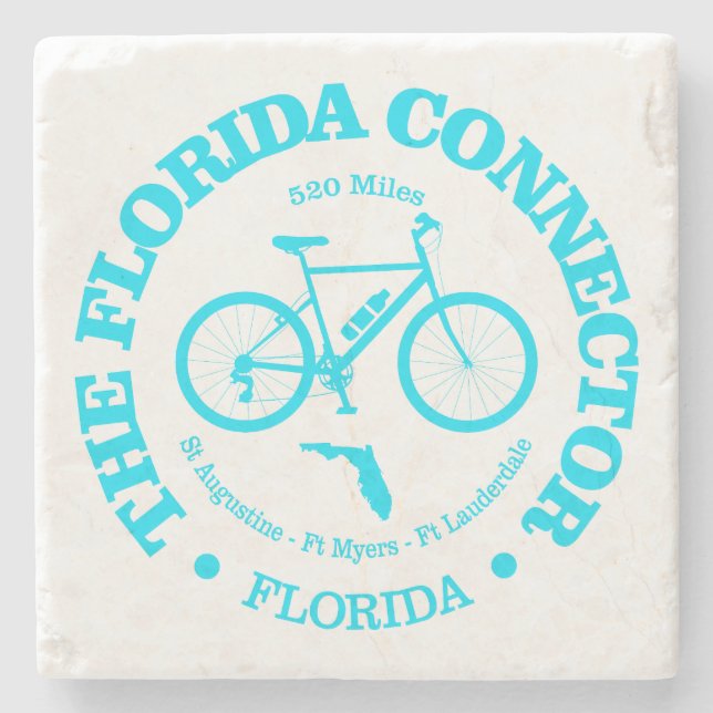 Florida Connector Trail (cycling) Stone Coaster (Front)