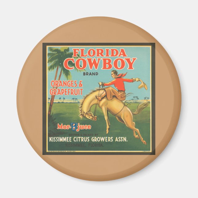 Florida Cowboy Magnet (Front)